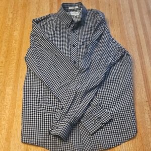 Ben Sherman Black and White Gingham Dress Shirt